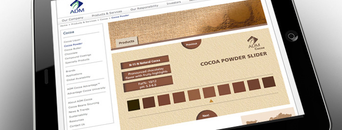 ADM cocoa web page 