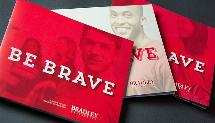 set of 3 Bradley University brochures