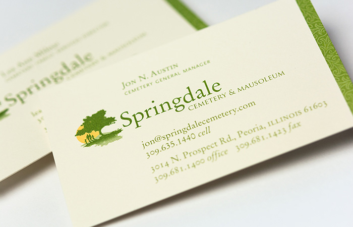 Springdale employee business cards